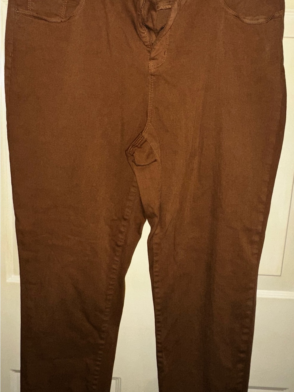 🤎 Chico’s So Slimming Girlfriend Ankle Pants Size 2 Brown Stretch 👖✨